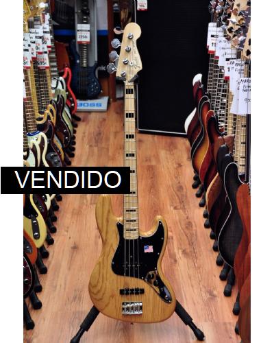 Fender American Vintage 1975 Jazz Bass Natural-MN